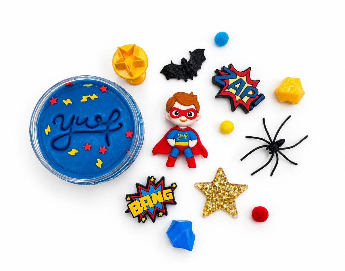 Superhero Sensory Dough Jar Sensory Dough Young, Wild & Friedman 