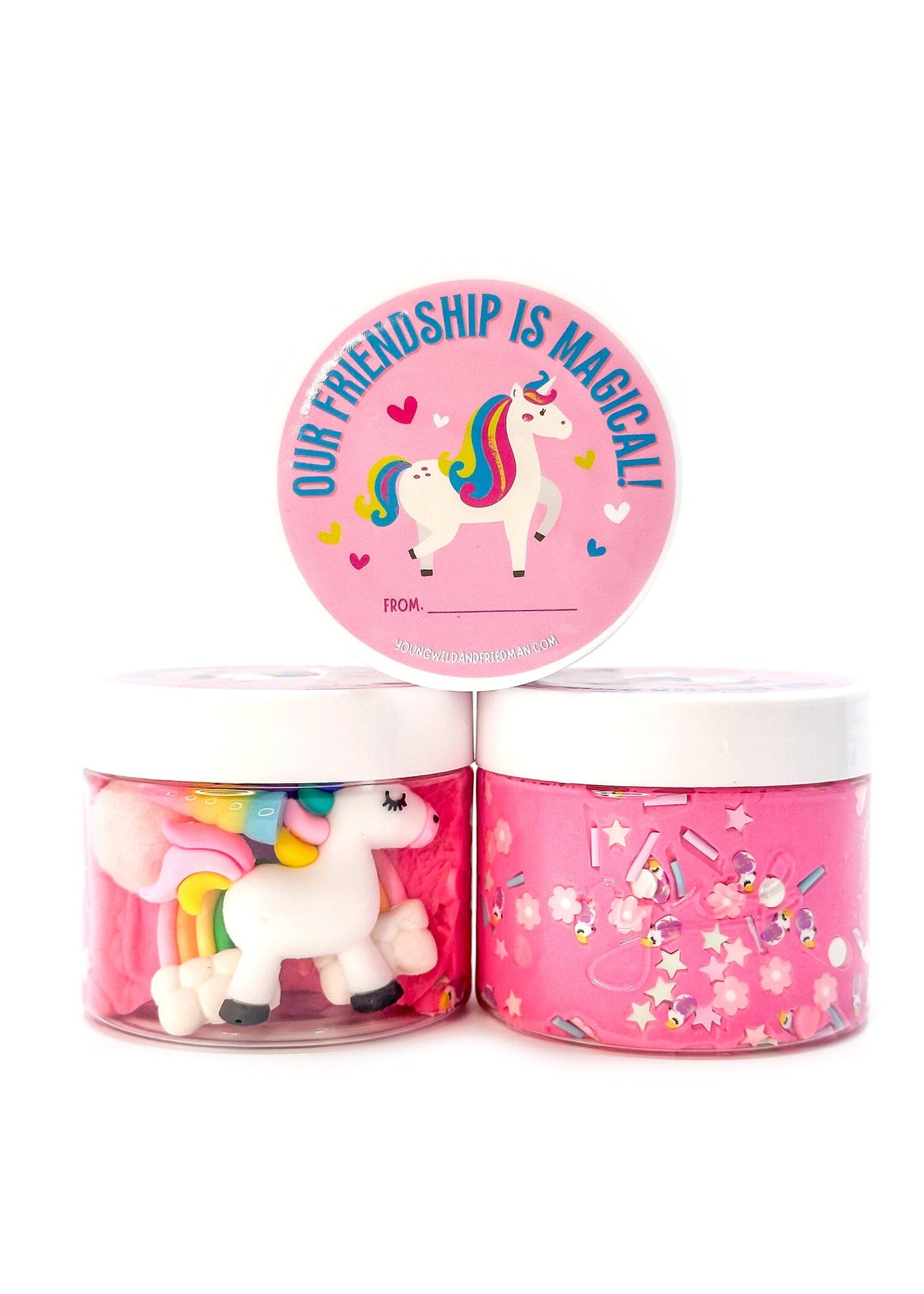Unicorn Valentine Sensory Dough Jar Sensory Dough Young, Wild & Friedman 