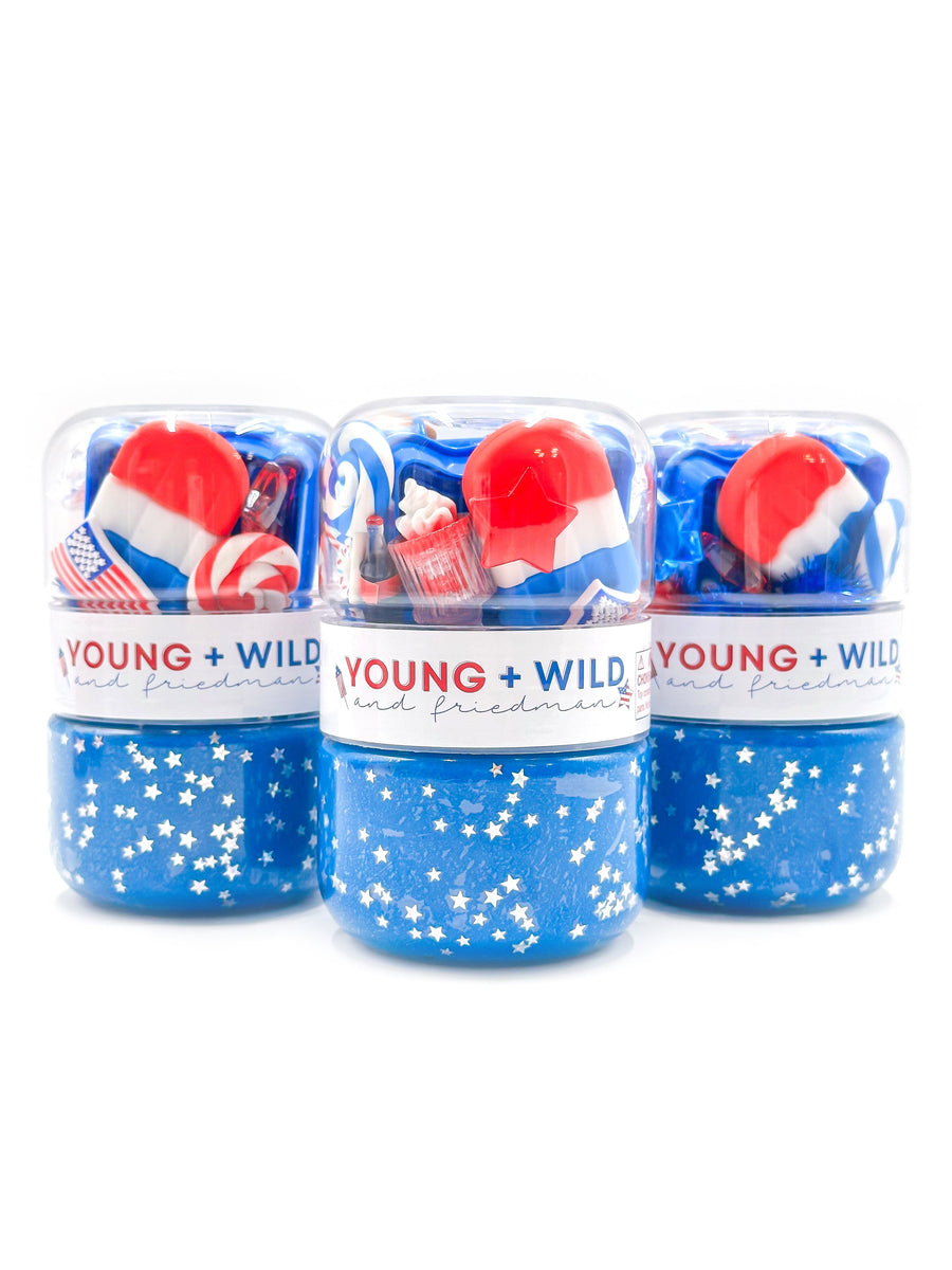 USA Grab & Go Dough Jar Grab and Go Dough Young, Wild & Friedman Blue 