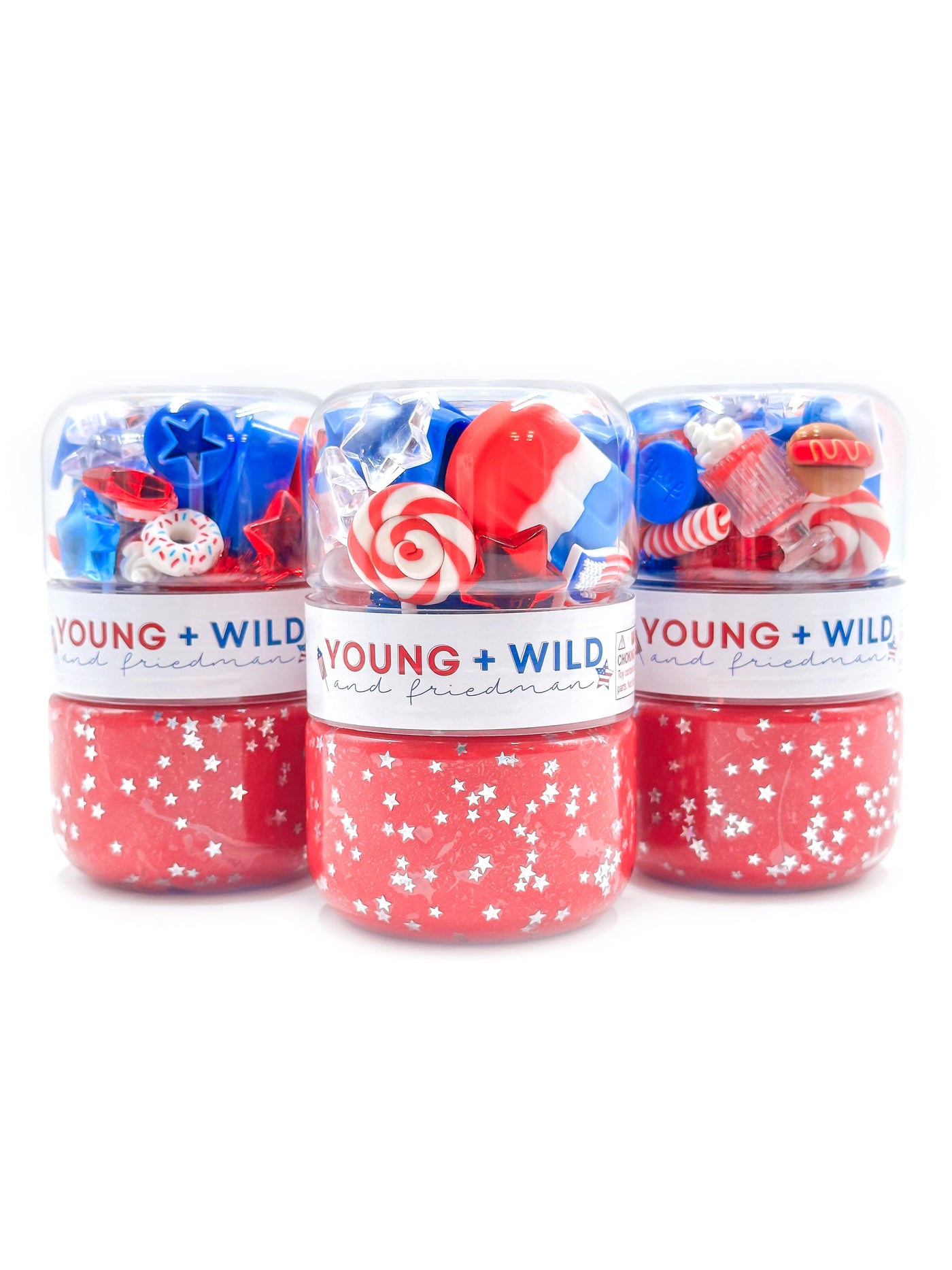 USA Grab & Go Dough Jar Grab and Go Dough Young, Wild & Friedman Red 