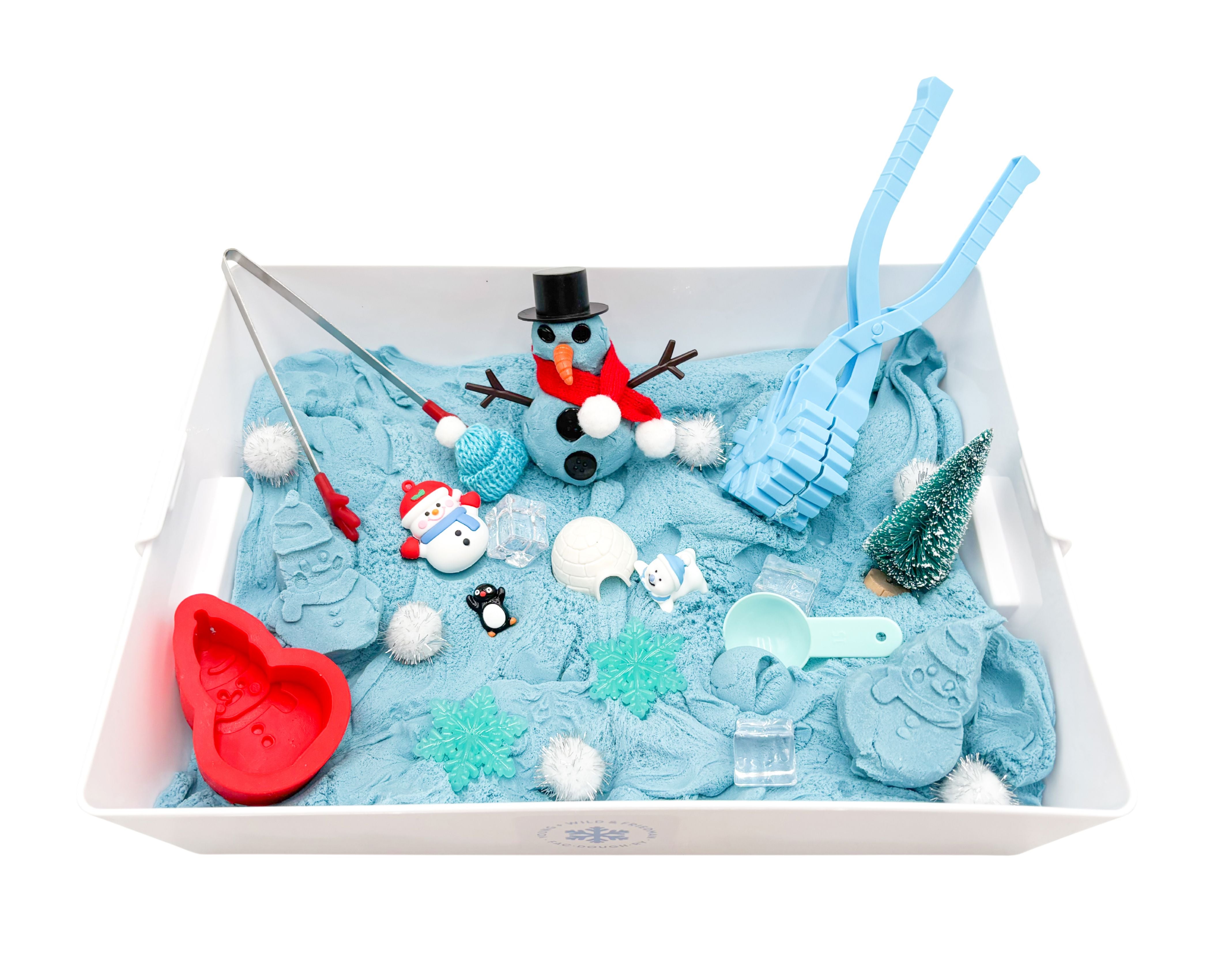 Winter Wonderland Sensory Sand Bin Sensory Bin Young, Wild & Friedman 