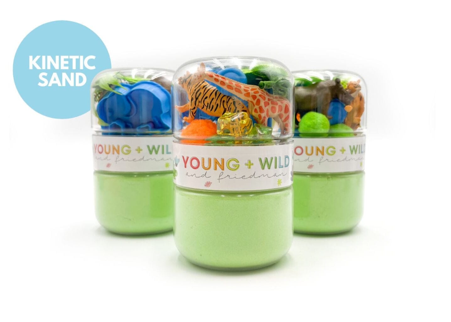 Zoo Grab & Go Kinetic Sand Jar Grab and Go Dough Young, Wild & Friedman 