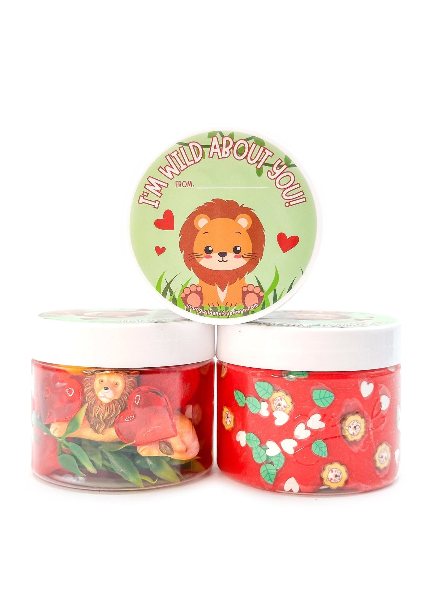 Zoo Valentine Sensory Dough Jar Sensory Dough Young, Wild & Friedman 