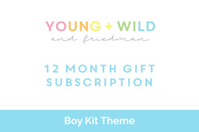 12 Month Gift Subscription - Boy Theme