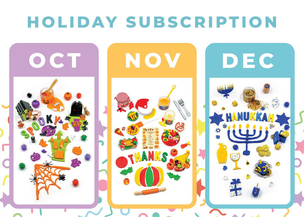 3 Month Holiday Sub - Haunted House + Fall + Hanukkah Subscription Young, Wild & Friedman 