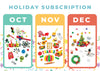 3 Month Holiday Sub - Mad Scientist + Fall + Decorate a Tree Subscription Young, Wild & Friedman 