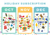 3 Month Holiday Sub - Mad Scientist + Fall + Hanukkah Subscription Young, Wild & Friedman 