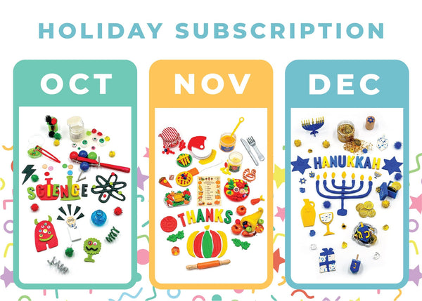 3 Month Holiday Sub - Mad Scientist + Fall + Hanukkah Subscription Young, Wild & Friedman 