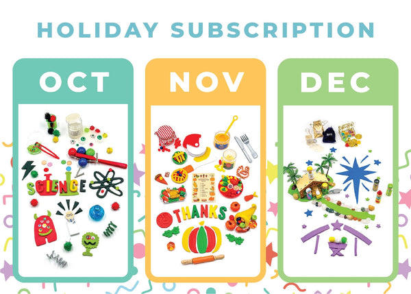 3 Month Holiday Sub - Mad Scientist + Fall + Nativity Subscription Young, Wild & Friedman 