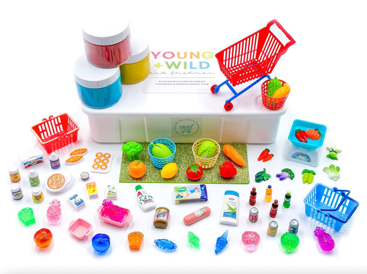 Grocery store sensory kit young wild and friedman