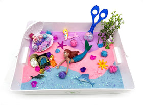 Mermaid Sensory Bin - Kinetic Sand