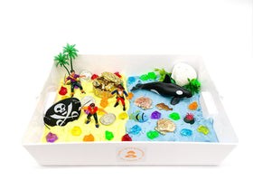 Pirate Sensory Bin - Kinetic Sand