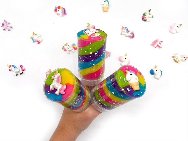 Rainbow Unicorn Push Pops Sensory Dough Young, Wild & Friedman 